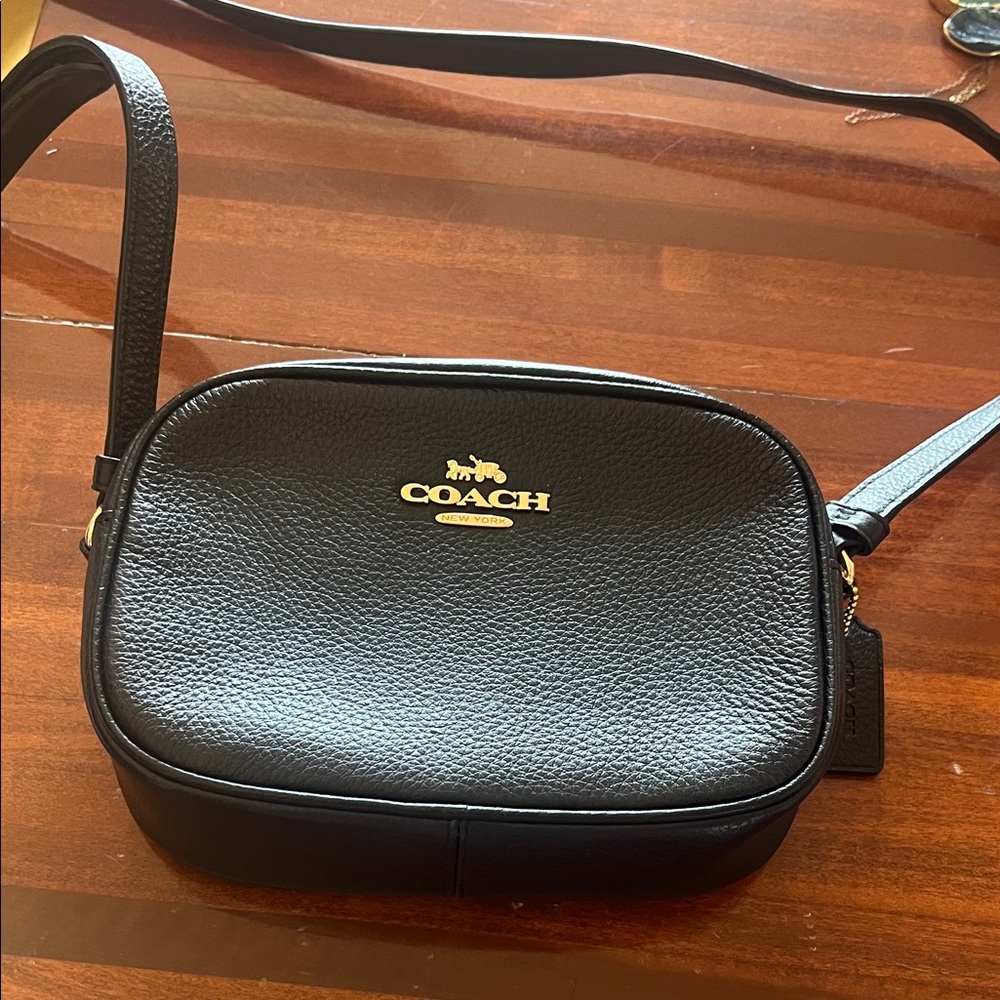 Coach Black Leather Belt Bag